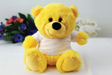 Personalised Yellow Bear 23cm Baptism Gift