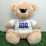 Beige Bear 30cm – 100th Birthday Personalised Shirt