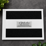 Personalised White Black Guest Book A5 100th Birthday