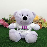 Lavender Bear 23cm 10th Birthday Personalised Shirt