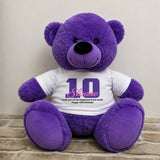Purple Bear 40cm – Personalised 10th Birthday Shirt
