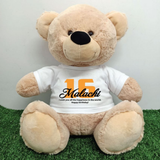 Beige Bear 30cm Personalised Shirt – 16th Birthday
