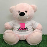 Light Pink Bear 40cm 1st Birthday Shirt