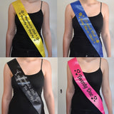 Personalised 21st Birthday Sash with Glitter Vinyl
