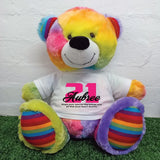 Rainbow Bear 40cm – 21st Birthday Message on Shirt