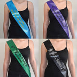 Personalised 30th Birthday Sash with Glitter Vinyl