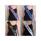 Personalised 40th Birthday Sash with Glitter Vinyl