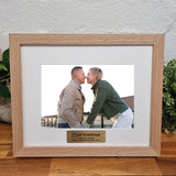 Personalised Natural Timber Photo Frame for 40th Birthday