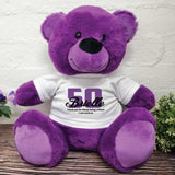 Purple Bear 30cm – Personalised 50th Birthday Shirt