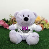 90th Birthday Custom Lavender Teddy Bear 23cm