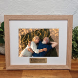 Personalised Natural Timber Photo Frame for 90th Birthday
