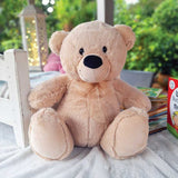 40cm Beige Bear 21st Birthday Personalised Message on Feet