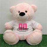 Light Pink Bear 40cm Birthday Personalised Shirt