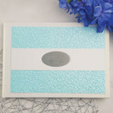 Personalised Wedding White & Blue Pebble Guest Book with Custom Plaque
