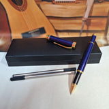 Personalised Cobalt Blue Ballpoint Pen Set