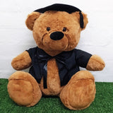 30cm Graduation Bear with Cap and Gown Personalised on Feet