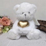 23cm Angel Memorial Bear with Gold Urn – Personalised Message on Feet