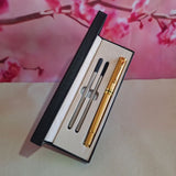 Personalised Gold Ballpoint Pen Set for Teacher