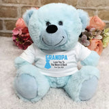 Light Blue Bear 23cm Grandad Shirt Message
