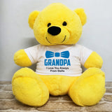 Yellow Bear 40cm Grandad Personalised Shirt