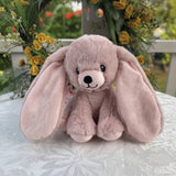 Remi Pink Bunny 22cm Newborn Gift with Message on Ears