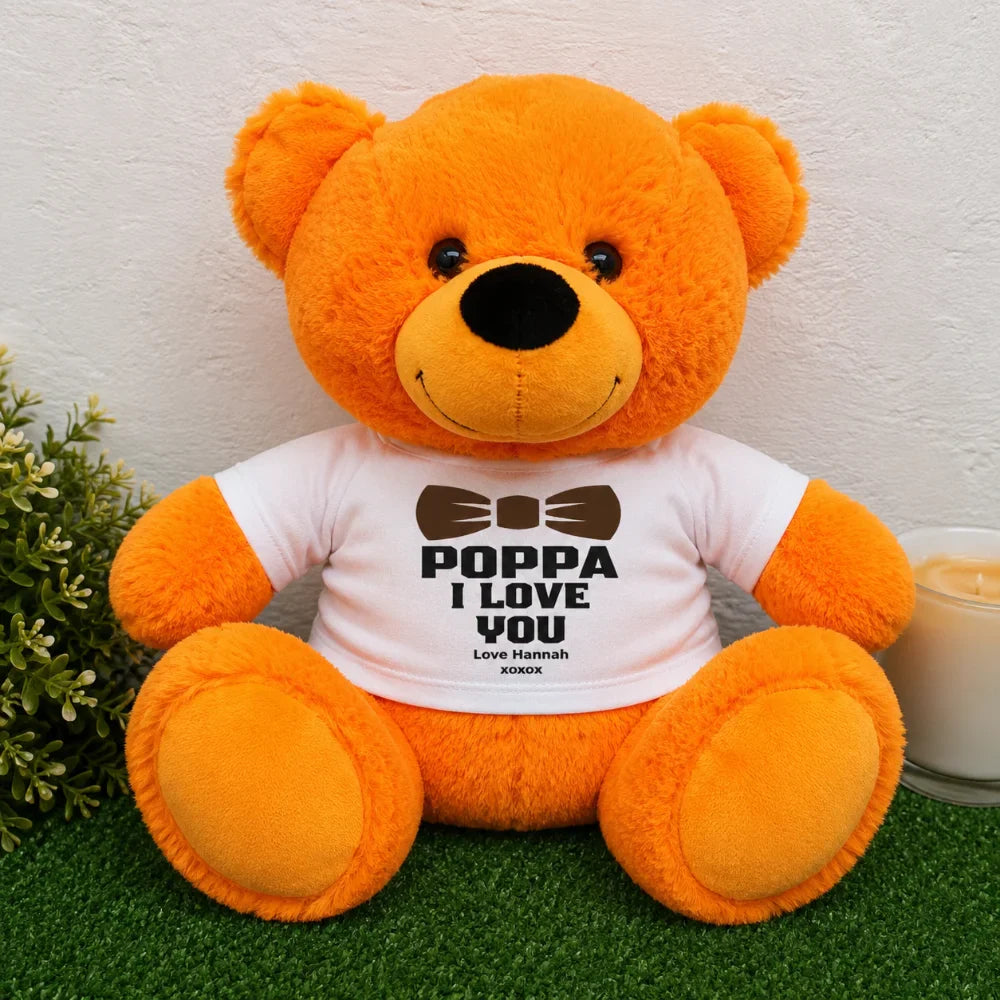 Orange Bear 40cm Pop Message Shirt