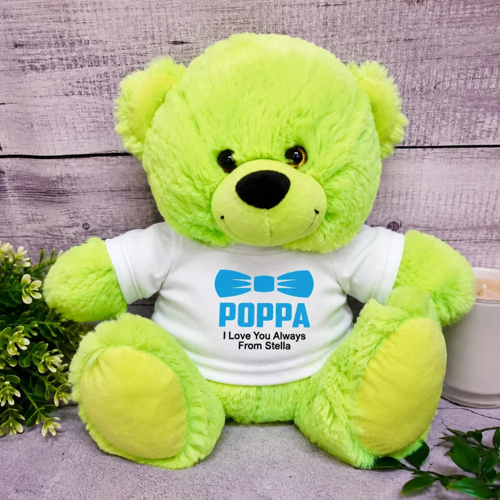 Lime Bear 23cm Grandad Personalised Shirt