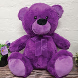Purple Bear 30cm Anniversary with Message on Feet