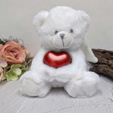 Angel Memorial Bear with Red Urn 23cm – Memorial Personalised on Feet