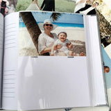 Personalised Baptism Baby Photo Album 200 Photos – Silver Teddy Baby Album