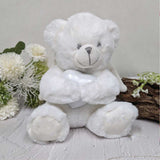 23cm Personalised Angel Memorial Bear with White Urn