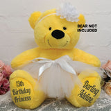 Ballerina Tutu & Flower Headband Add-On for 40cm Bear
