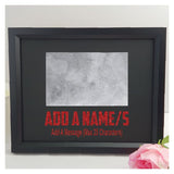 Personalised Black Graduation Photo Frame