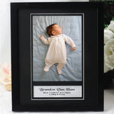 Christening Photo Frame – Personalised Black 6x8 inch