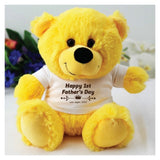 Yellow Bear 23cm Personalised Fathers Day Gift