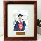 Personalised Mahogany Timber Graduation Photo Frame