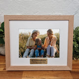 Personalised Natural Timber Photo Frame for Grandma