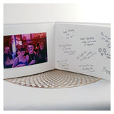 13th Birthday Keepsake Guest Book – White Book with Blue Glitter A5