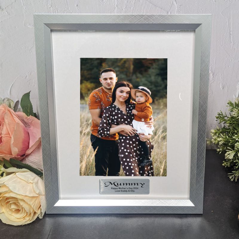 Mum Personalised Silver Photo Frame