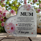 21st Acrylic Heart Mum Plaque in Gift Box