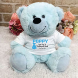 Light Blue Bear 30cm Pop Gift with Message on Shirt