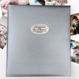 Wedding Album Silver Glamour 500 Photos with Plaque