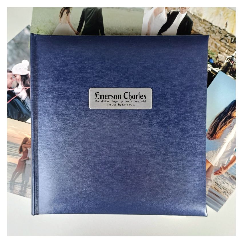 Newborn Birth Album Blue 200 Photos Glamour
