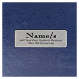 Blue Naming Day Memories Album 200 Photos with Plaque