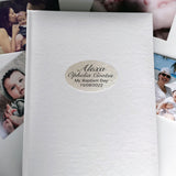 Baptism White Album 300 Photos with Plaque