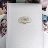 Graduation Album with Personalised Plaque White Glamour 300 Photos