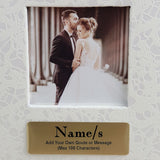 Lace Glamour Album 300 Photos Wedding with Plaque Inscription