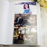 Blue Glamour Album 300 Photos with Personalised Plaque Nanna