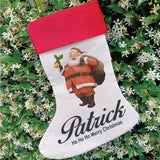 Christmas Stocking – Personalised Santa with Gift Sack Design