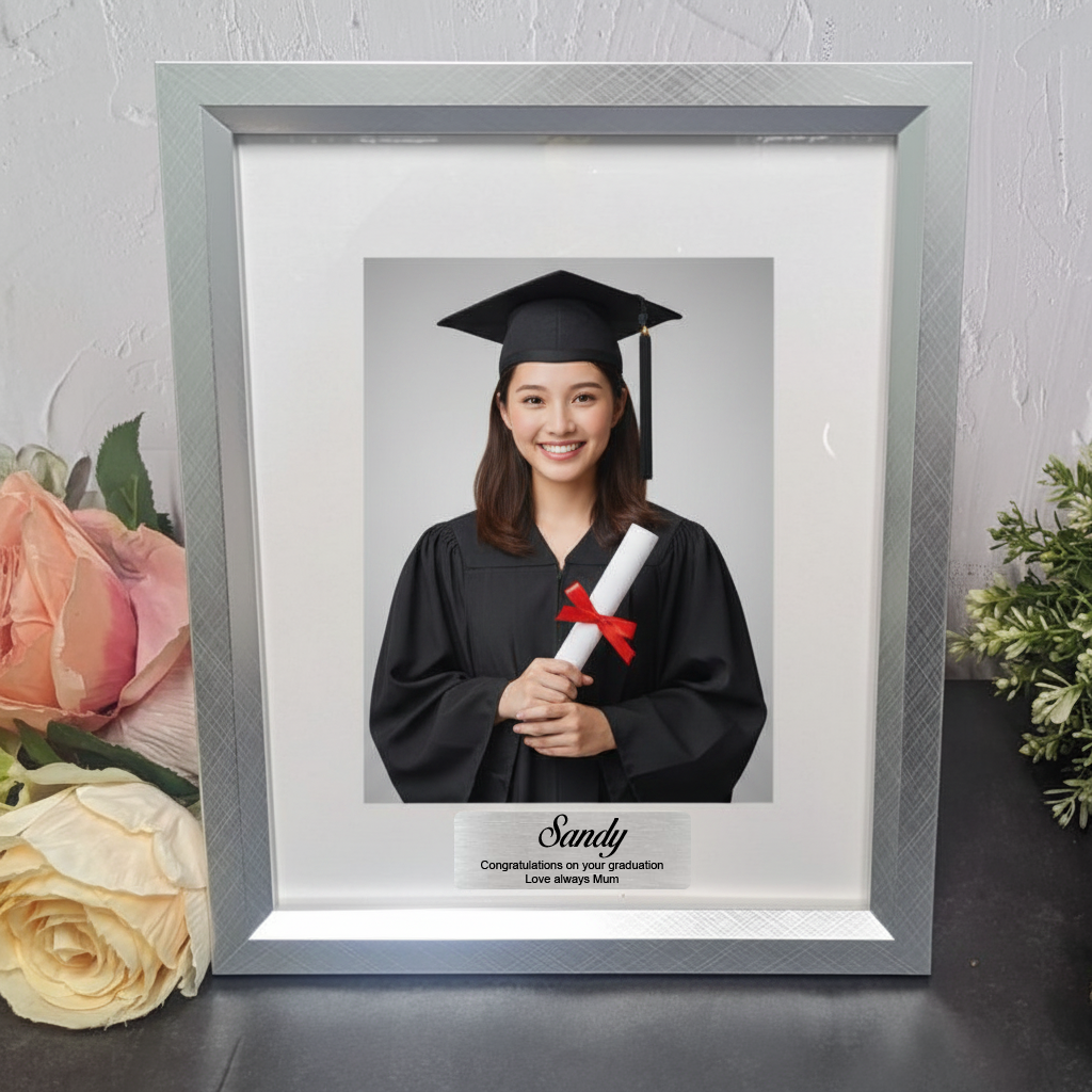 Personalised Silver Graduation Photo Frame